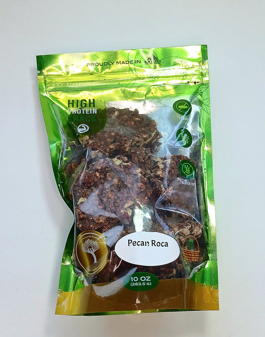 Pecan Chocolate Roca in a bag