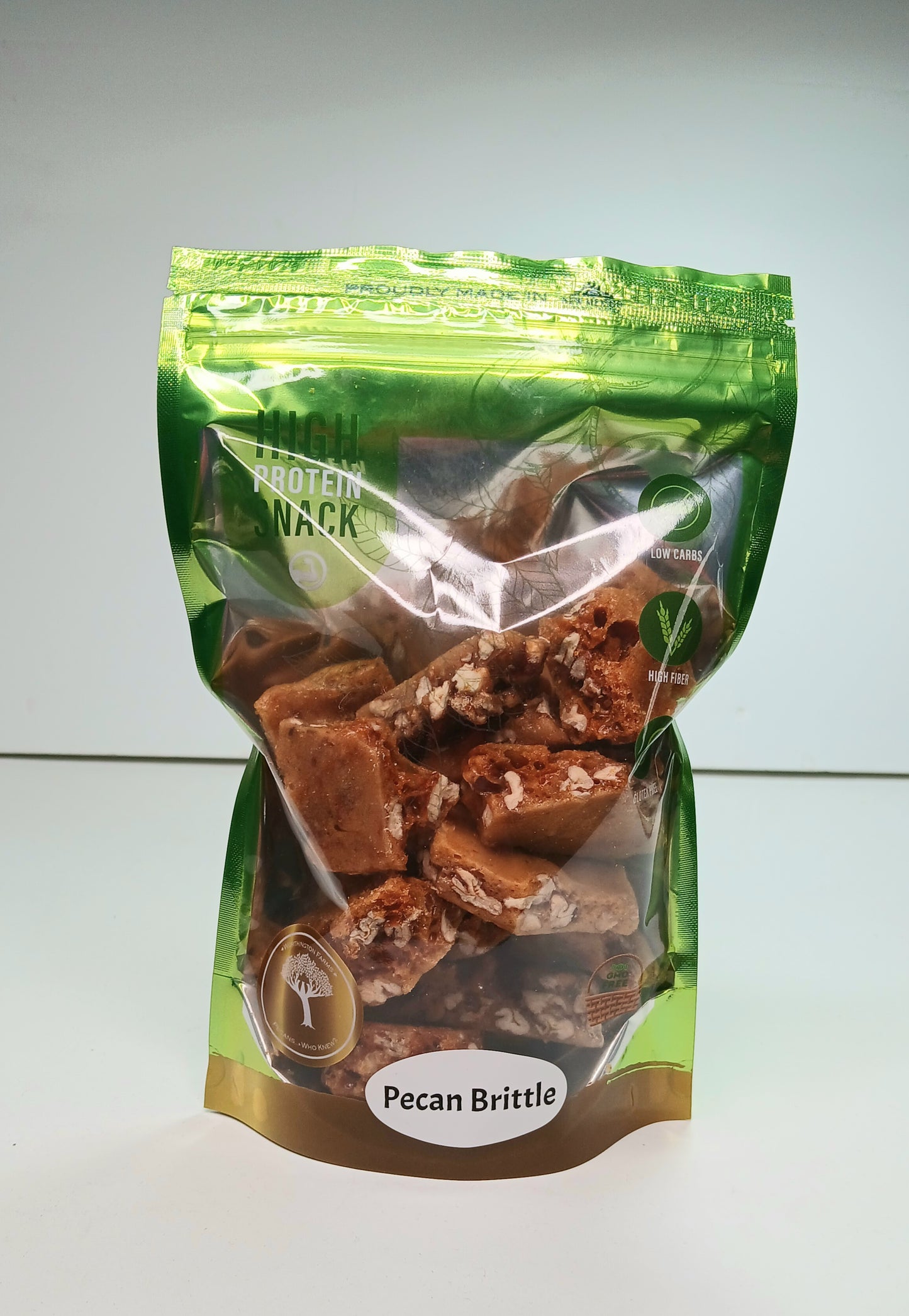 Pecan Brittle in a Bag