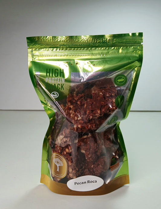 Pecan Chocolate Roca in a bag