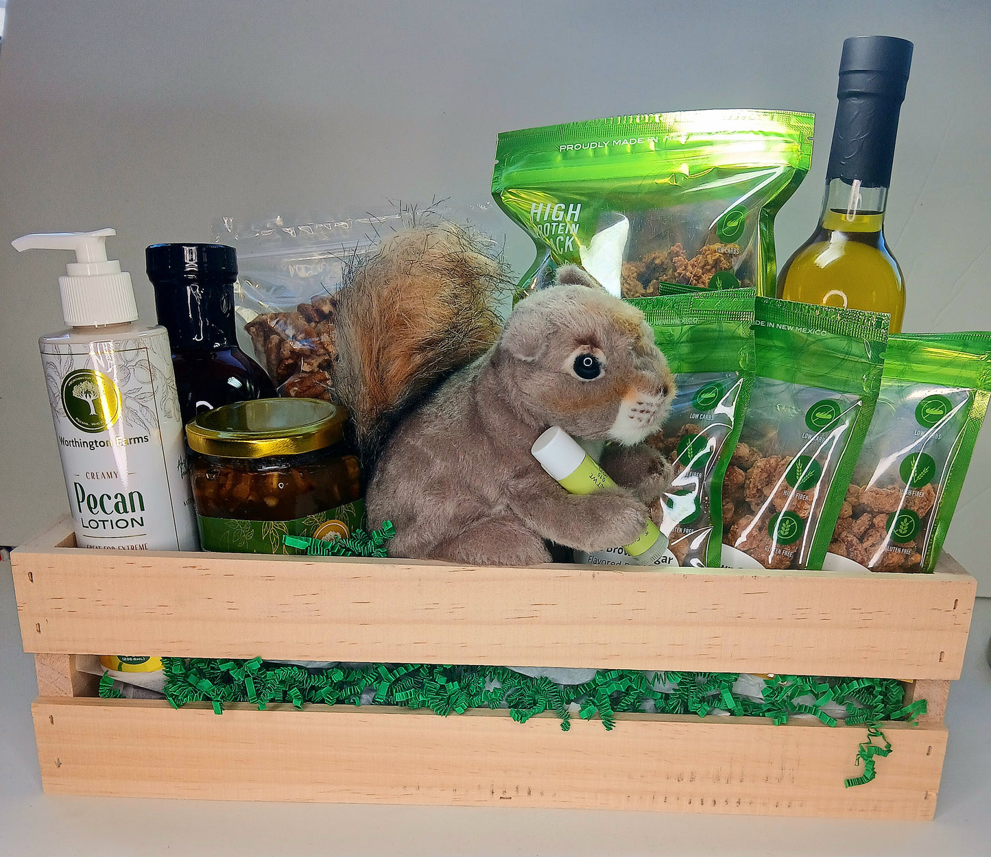 Everything Basket (with Squirrel plush)