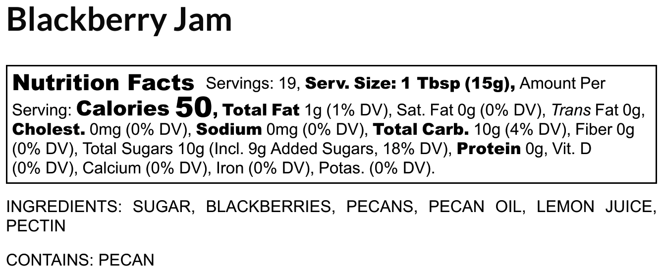 Pecan Jam