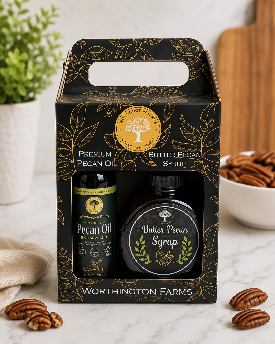 Pecan Oil & Butter Pecan Syrup Gift Box