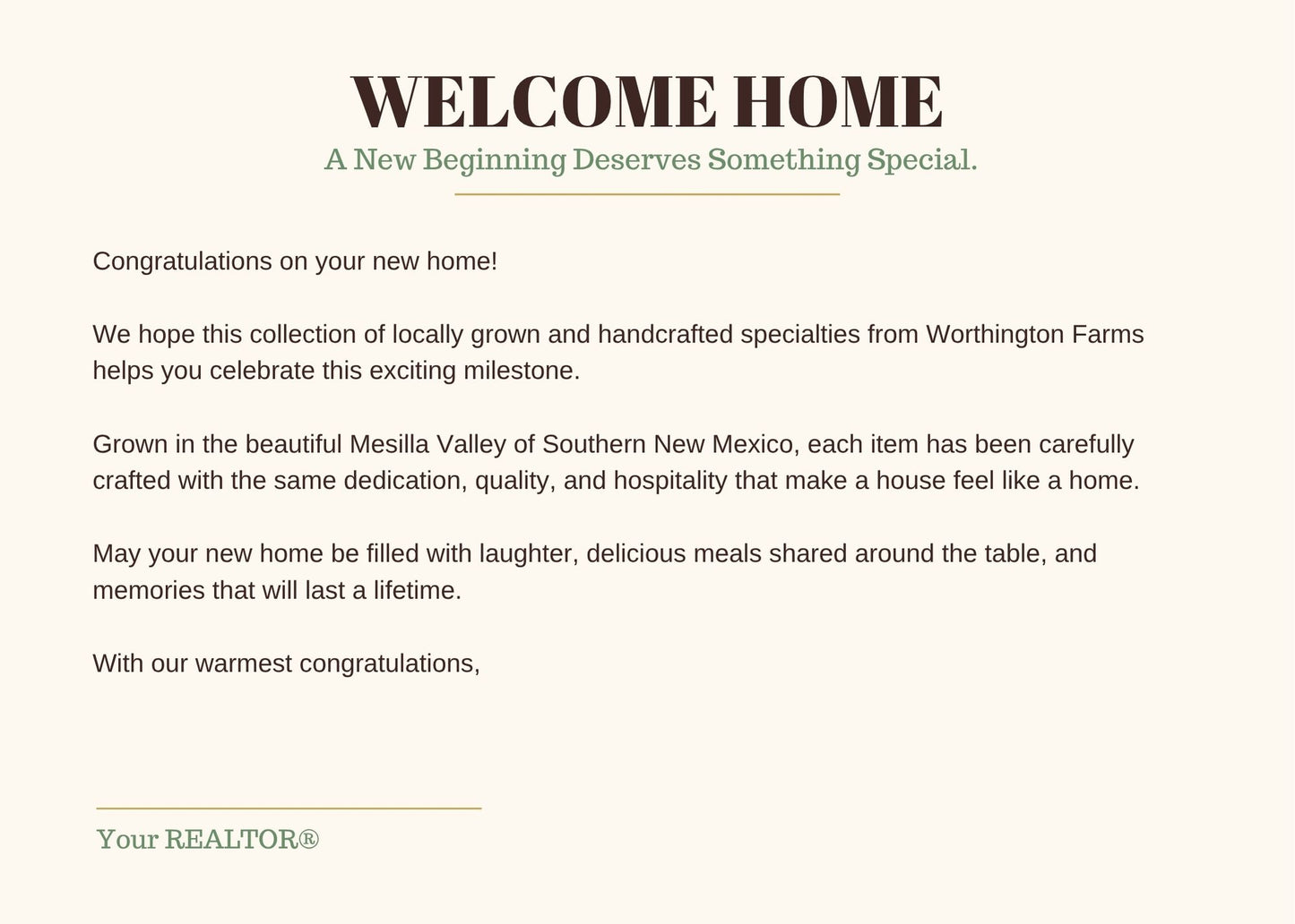 Luxury REALTOR® Closing Corporate Gift Box